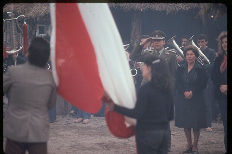 Patriotism at local rodeo - Puerto Montt.JPG